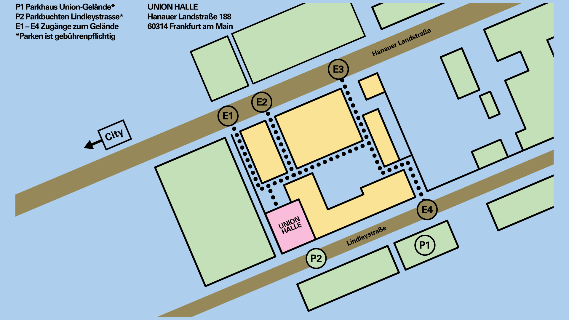 Neonyt Lab 2022: Geländeplan, Union Halle, Frankfurt am Main