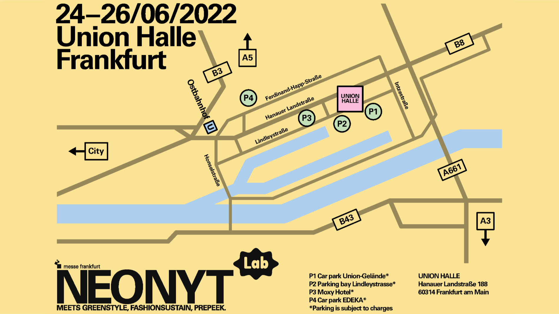 Neonyt Lab 2022: Site plan, Union Halle, Frankfurt am Main